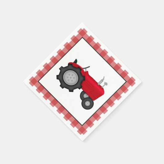 Papieren servetten van de Landentractor (Hoek)