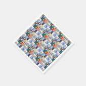 Papieren servetten van de Portugese vlag en de vla (Hoek)