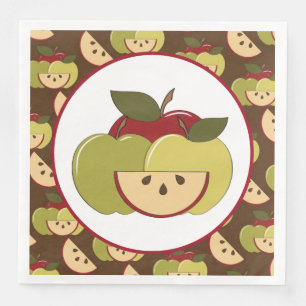 Papieren servetten van luiers voor appelfruit