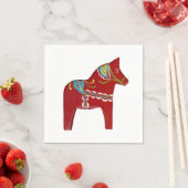 Papieren servetten van Red Dala Horse (Insitu)