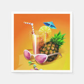 Papieren servetten van tropische Drink (Voorkant)