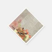 Papieren servetten, Victoriaans Bird Servet (Hoek)