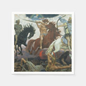 Papieren servetten Vier ruiters Apocalypse Vasnets (Voorkant)