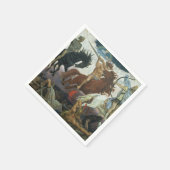 Papieren servetten Vier ruiters Apocalypse Vasnets (Hoek)