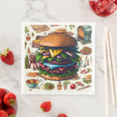 Papieren servetten voor BBQ grillen (Insitu)