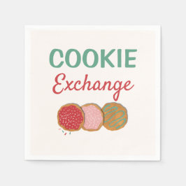 Papieren servetten voor cookie-uitwisseling