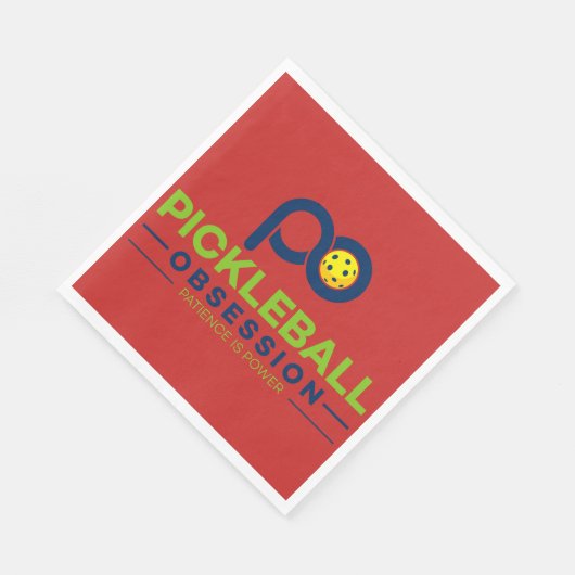 Papieren servetten voor de Pickleball Obsessed! (Hoek)
