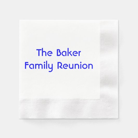 Papieren servetten voor "Family Reunion" (Voorkant)