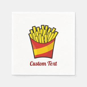Papieren servetten voor friet