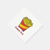 Papieren servetten voor friet (Hoek)