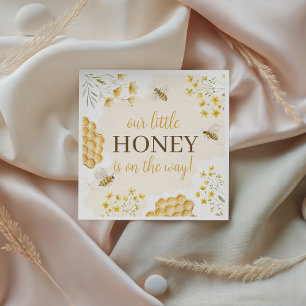 Papieren servetten voor Little Honey Baby Shower
