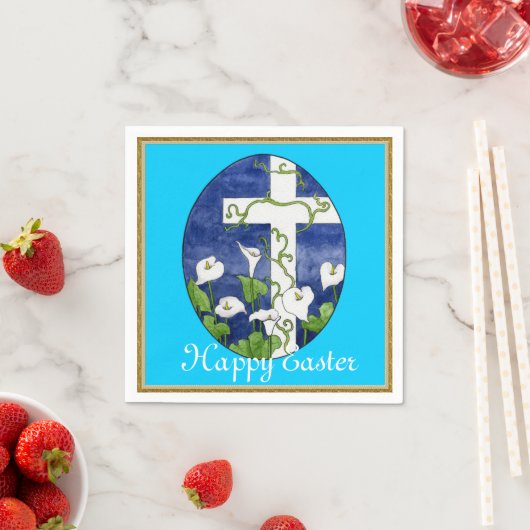 Papieren servetten voor paaskruis (Insitu)