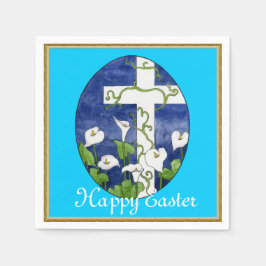 Papieren servetten voor paaskruis