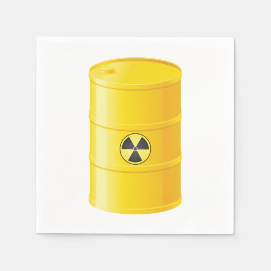 Papieren servetten voor radioactief afval (Voorkant)