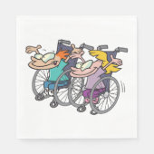 Papieren servetten voor rolstoelrace (Voorkant)