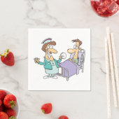 Papieren servetten voor verpleegkundigen en patiën (Insitu)