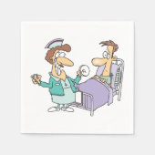 Papieren servetten voor verpleegkundigen en patiën (Voorkant)