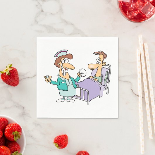 Papieren servetten voor verpleegkundigen en patiën