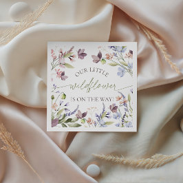 Papieren servetten voor wildflower baby shower