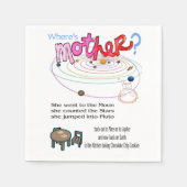 Papieren servetten Waar is moeder? (Voorkant)
