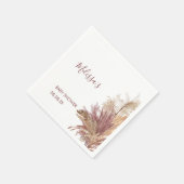 Papieren servetten Waterverf Pampas Grass Mauve Ro (Hoek)