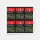 Papieren servetten Welkom in de buurt (Voorkant)