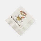 PAPIEREN SERVETTEN - WHISKY ZURE RECEPT COCKTAIL A (Hoek)