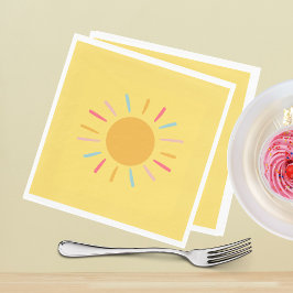 Papieren servetten - Yellow Sunshine