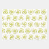 Papieren snijgeel zonnafdruk inpakpapier vel (Voorkant)