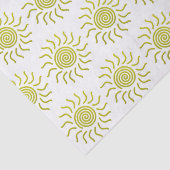 Papieren snijgeel zonnafdruk tissuepapier (Detail)