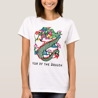 Papieren snijjaar van de draak T-shirt