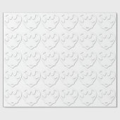 Papieren snijkop en hartvorm cadeaupapier (Vlak)