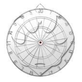 Papieren snijkop en hartvorm dartbord (Voorkant)