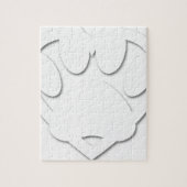 Papieren snijkop en hartvorm legpuzzel (Verticaal)