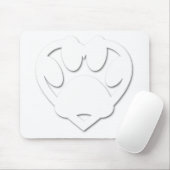 Papieren snijkop en hartvorm muismat (Met muis)