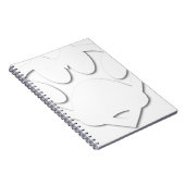 Papieren snijkop en hartvorm notitieboek (Rechterzijde)