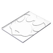 Papieren snijkop en hartvorm notitieboek (Linkerzijde)