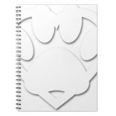 Papieren snijkop en hartvorm notitieboek (Voorkant)