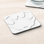 Papieren snijkop en hartvorm onderzetter (Linkerzijde)