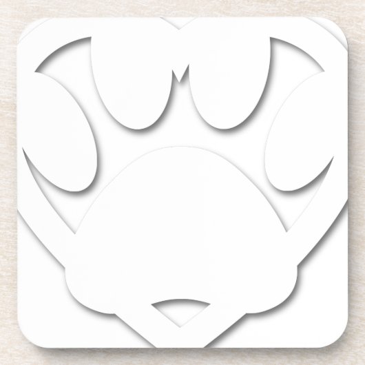 Papieren snijkop en hartvorm onderzetter (Voorkant)