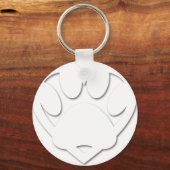 Papieren snijkop en hartvorm sleutelhanger (Voorkant)