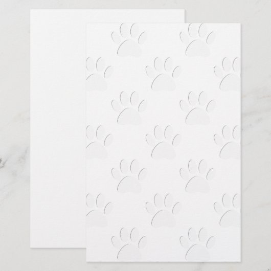 Papieren snijpad briefpapier (Voorkant / Achterkant)