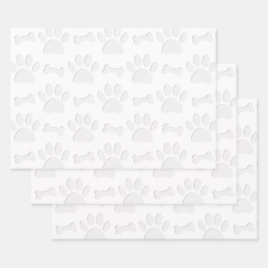 Papieren snijpoten en Botten Inpakpapier Vel (Set)