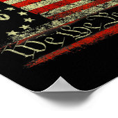 Papieren stem op Trump Poster (Hoek)