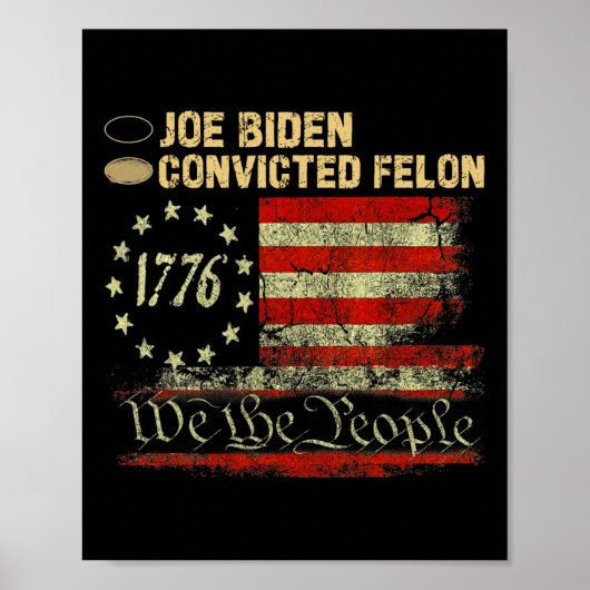 Papieren stem op Trump Poster (Voorkant)