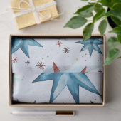 Papieren sterren en sneeuwvlokken Kerstmis Tissuepapier (Geschenk)