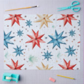 Papieren sterren en sneeuwvlokken Kerstmis Tissuepapier (Craft)