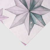 Papieren sterren en sneeuwvlokken Kerstmis Tissuepapier (Detail)