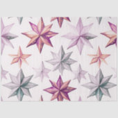 Papieren sterren en sneeuwvlokken Kerstmis Tissuepapier (Voorkant)