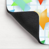 Papieren sterren, mousepad muismat (Hoek)